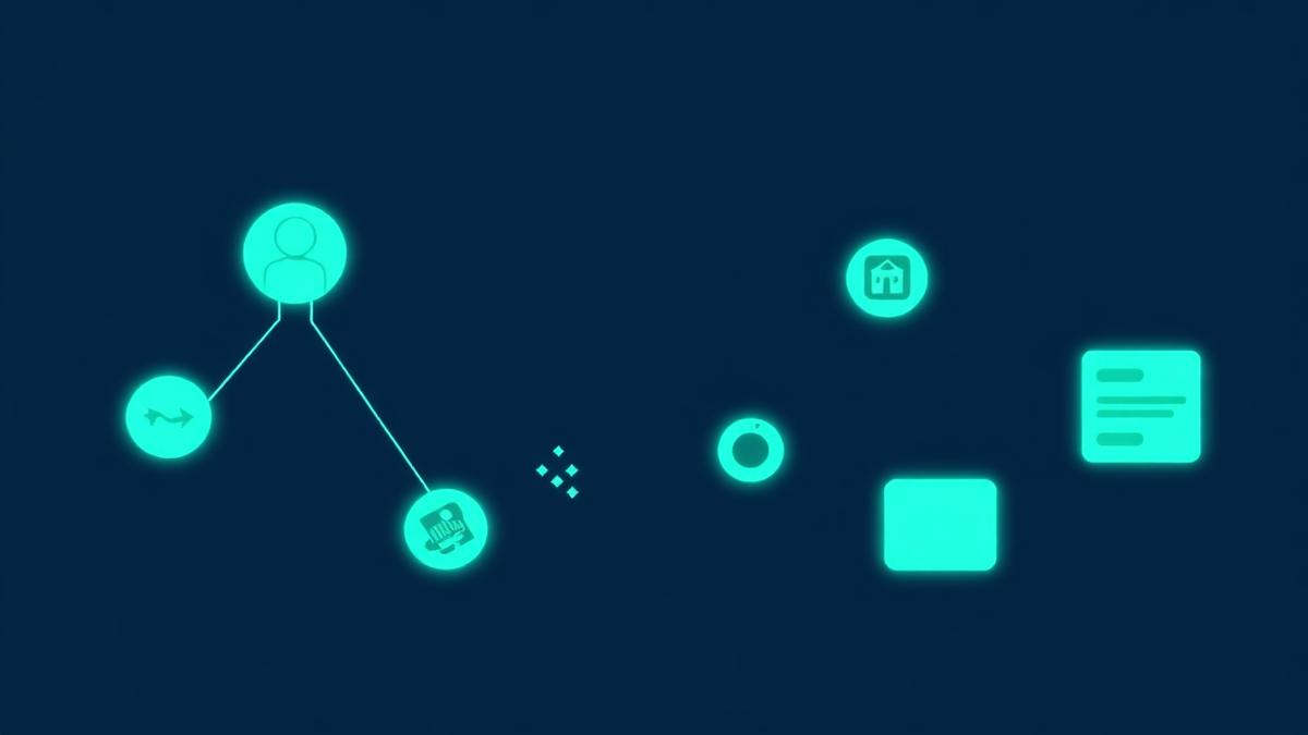 Four teal paths branching from a single founder icon toward a fractional expert, an agency, scattered app tiles, and one unified operating layer, on a deep navy background