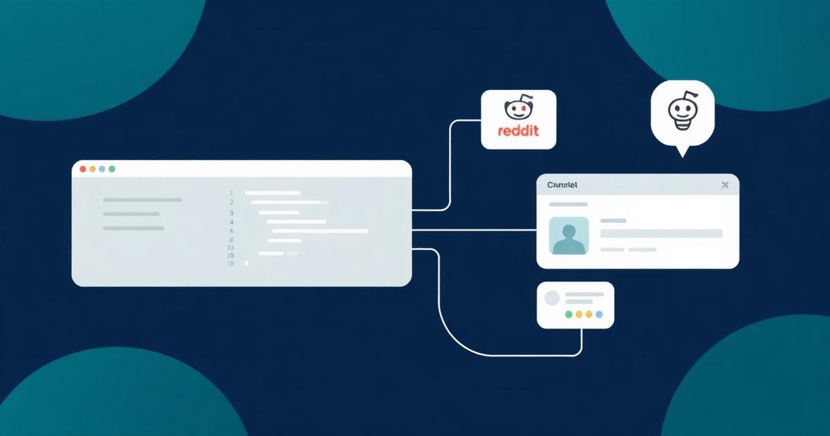 Source code repository connecting to developer marketing channels like Reddit and Product Hunt